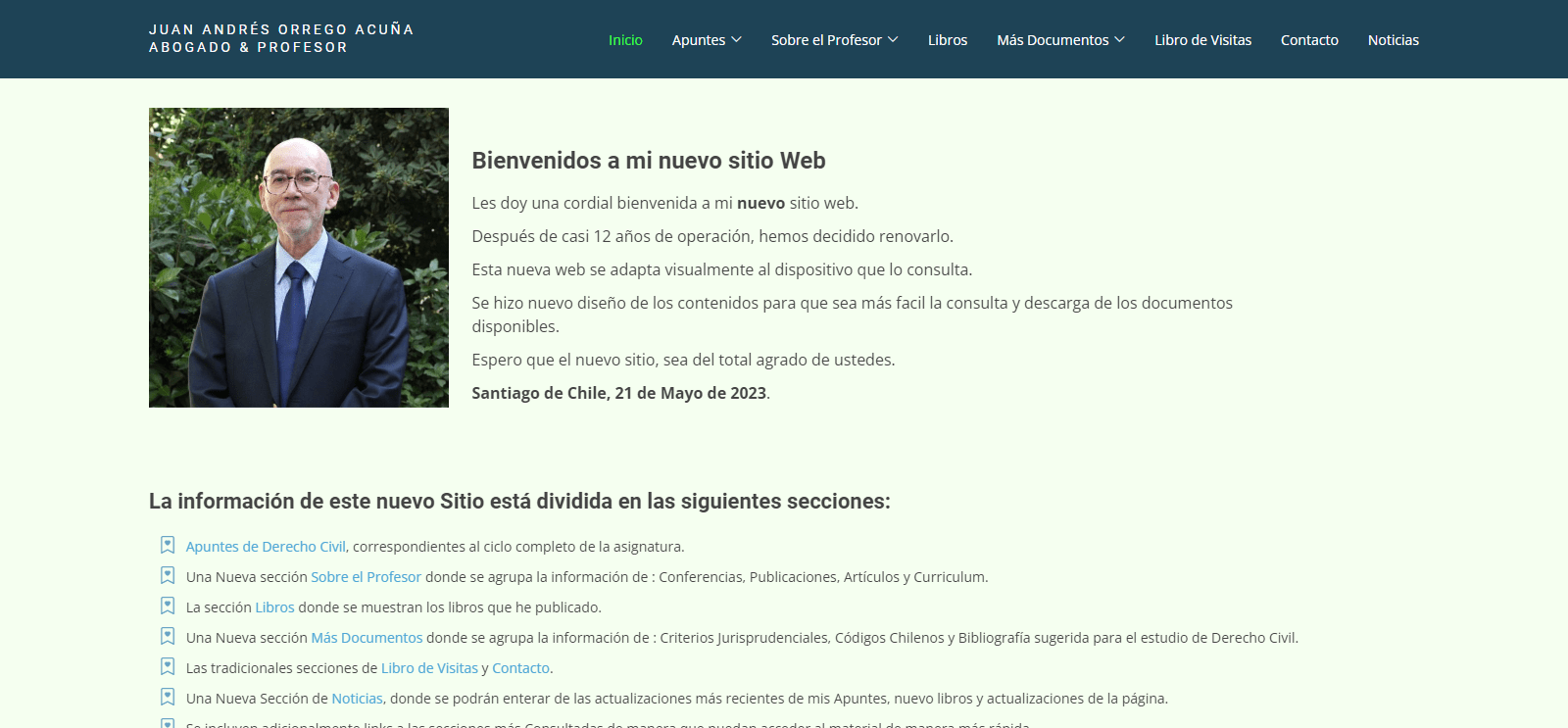 Juan Andrés Orrego Web